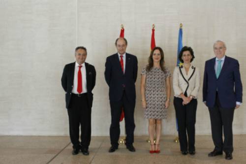 Emilio Melero, Miguel Ángel Jiménez, Silvia Clemente, María José de la Fuente y Jesús Encabo